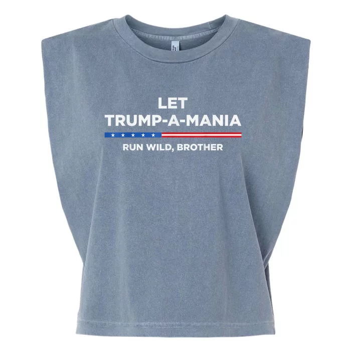 Trumpamania Trump 2024 Trumpamania Trump 2024 Run Wild Brother Garment-Dyed Women's Muscle Tee