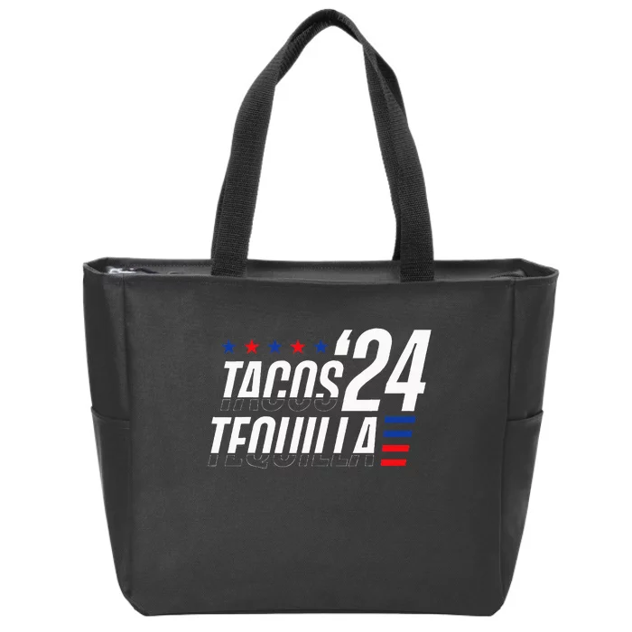 Tacos & Tequila 2024 Election Zip Tote Bag