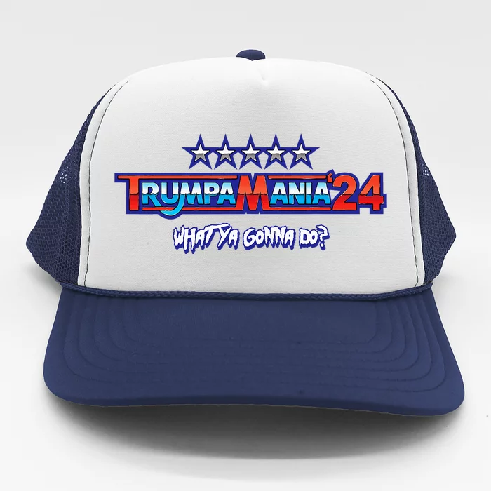 Trumpa mania Trump 2024 Wrestling Meme Trucker Hat