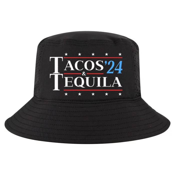 Tacos & Tequila 24 Funny Presidential Election 2024 Parody Cool Comfort Performance Bucket Hat