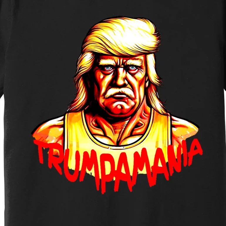 Trumpamania Trump 2024 Trump Wrestling Meme Fake News Premium T-Shirt