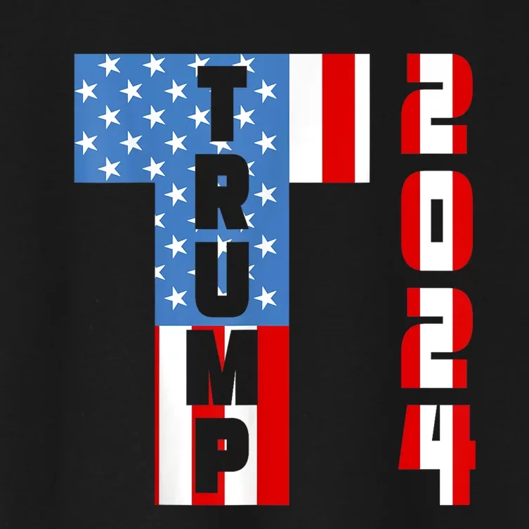 T2024 Trump 2024 Women's Crop Top Tee