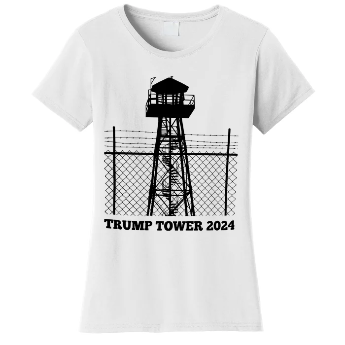 Trump Tower 2024 Trump For Prison Women's T-Shirt