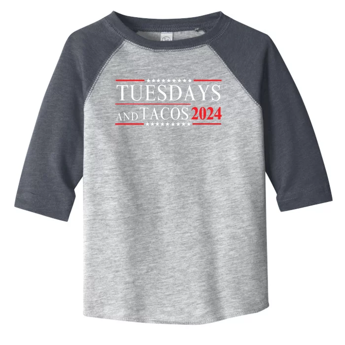 Tuesdays & Tacos 2024 Funny Foodie Trendy Mexican Fiesta Foodie Humor Taco Lover Toddler Fine Jersey T-Shirt