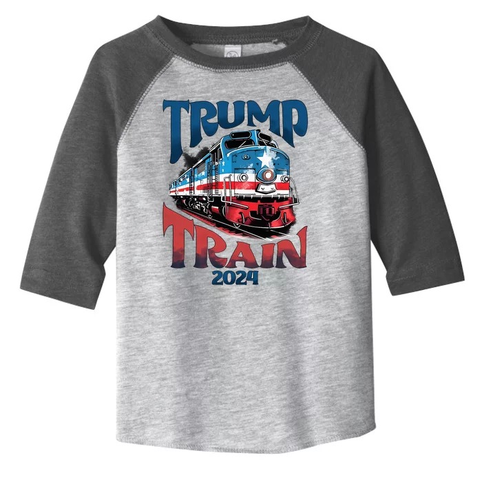 Trump Train 2024 Toddler Fine Jersey T-Shirt