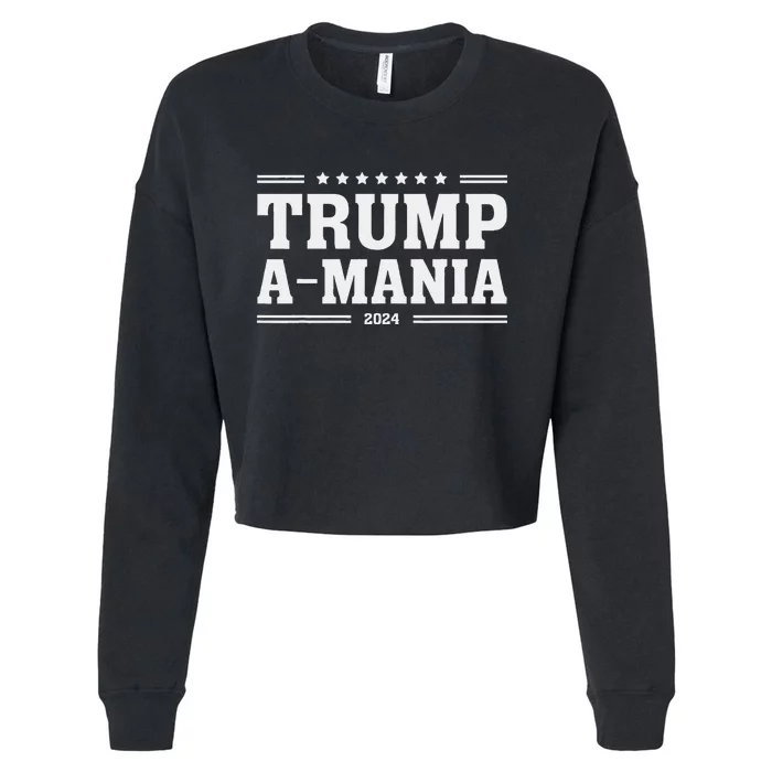 Trumpamania Trumpamania 2024 Cropped Pullover Crew