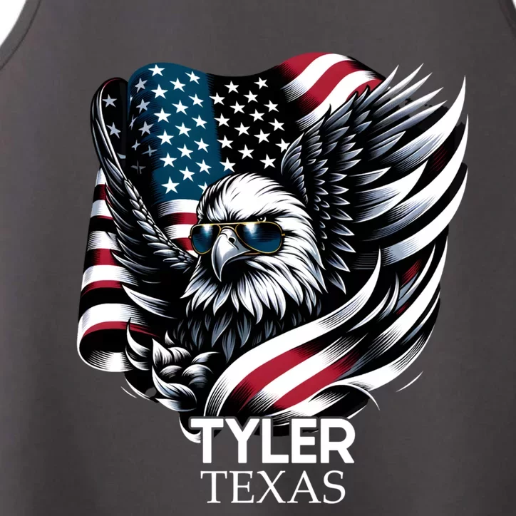 Tyler Texas 4th Of July Usa American Flag Cute Gift Performance Tank