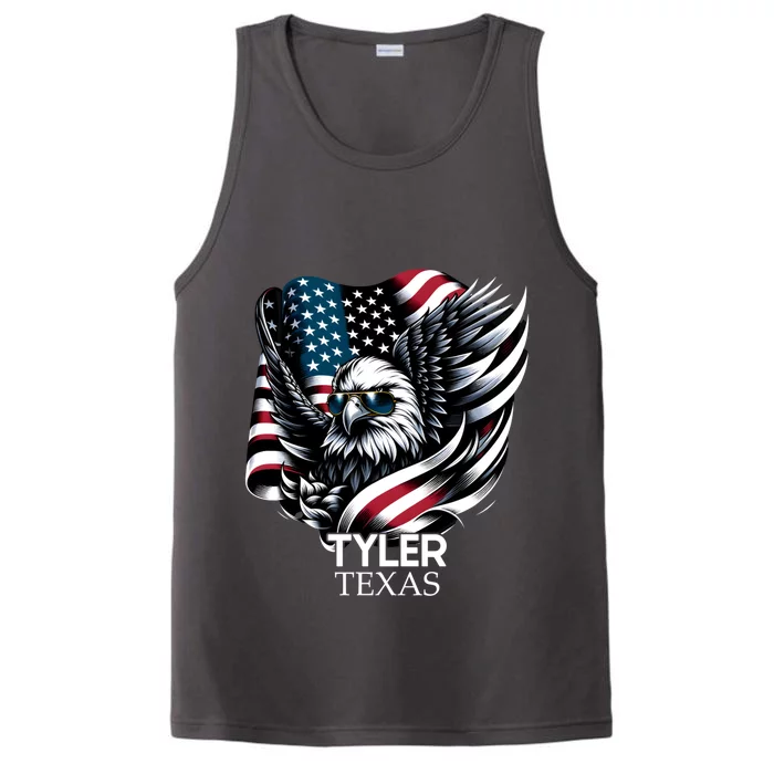 Tyler Texas 4th Of July Usa American Flag Cute Gift Performance Tank