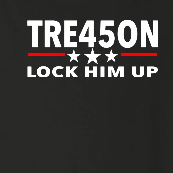 Tre45on Treason 45 Lock Him Up Toddler Long Sleeve Shirt