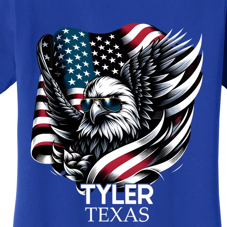 Tyler Texas 4th Of July Usa American Flag Cool Gift Women's T-Shirt