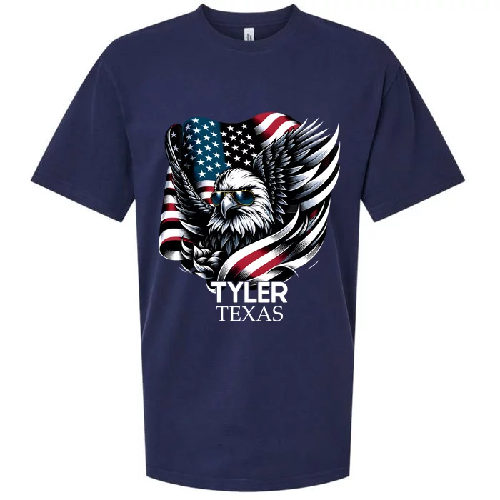 Tyler Texas 4th Of July Usa American Flag Cool Gift Sueded Cloud Jersey T-Shirt