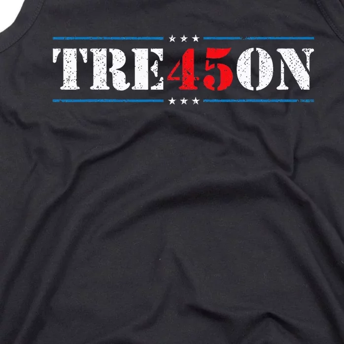 Tre45on Treason 45 2020 Election Anti Trump Democrat Gift Tank Top