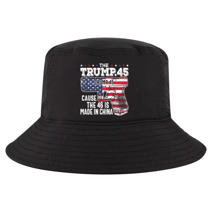 The Trump 45 Cause The 46 Is Made In China Cool Comfort Performance Bucket Hat