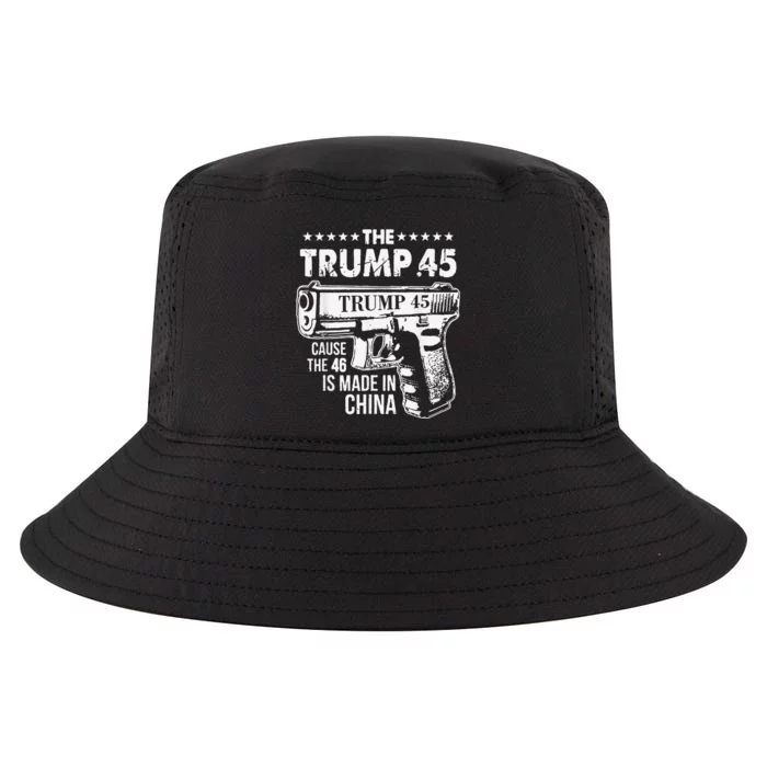 The Trump 45 Cause The 46 Is Made In China Cool Comfort Performance Bucket Hat