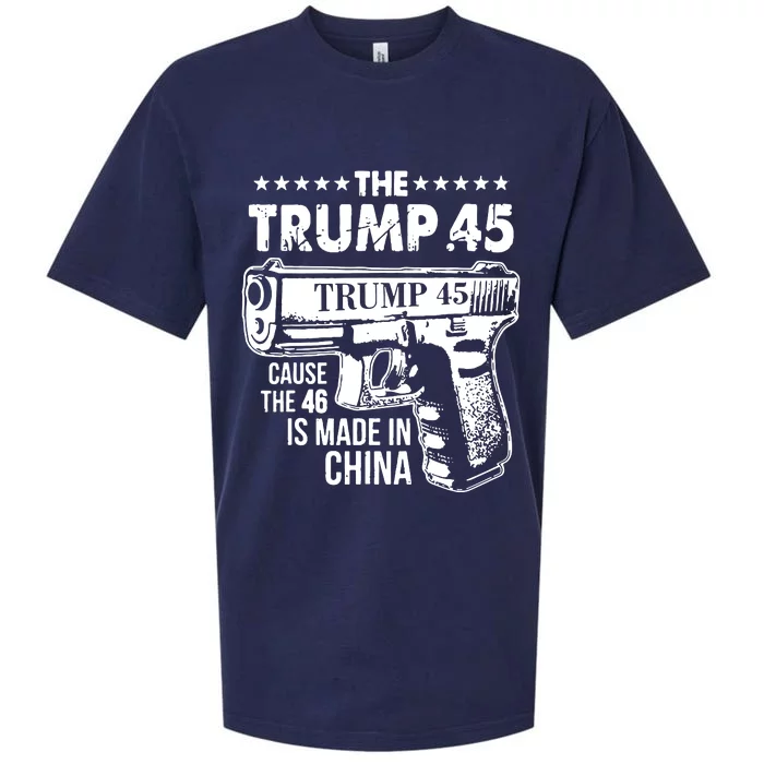 The Trump 45 Cause The 46 Is Made In China Sueded Cloud Jersey T-Shirt