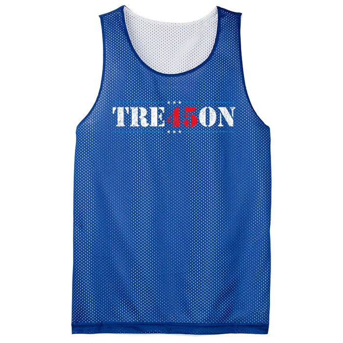 Tre45on Treason 45 2020 Election Anti Trump Mesh Reversible Basketball Jersey Tank