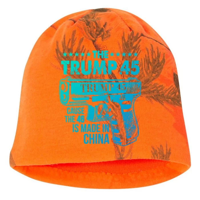 The Trump 45 Cause The 46 Is Made In China Gift Kati - Camo Knit Beanie