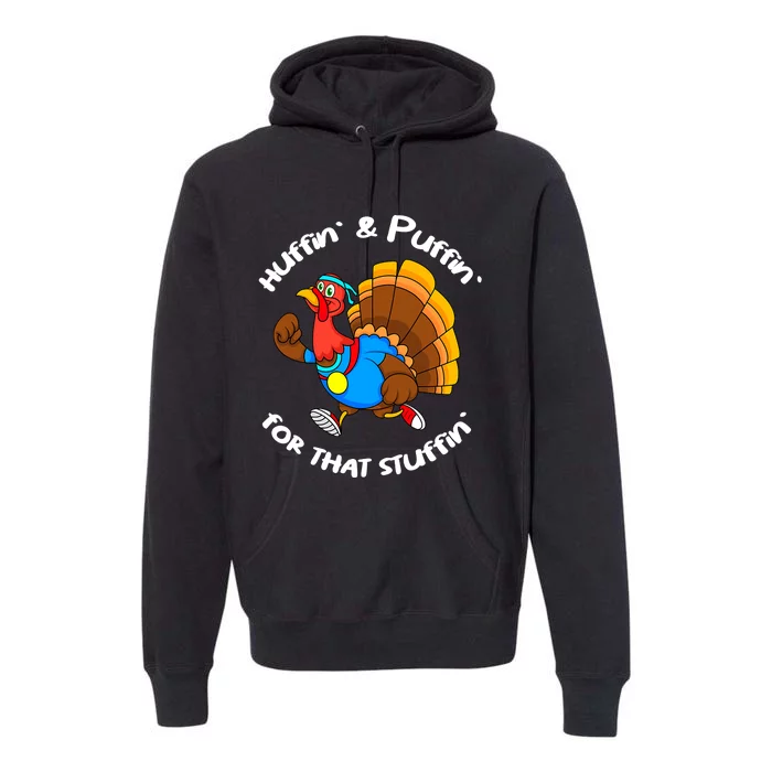 Turkey Trot 5k Funny Thanksgiving Day Race Premium Hoodie