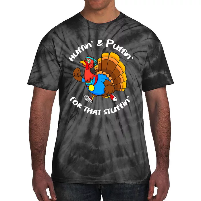 Turkey Trot 5k Funny Thanksgiving Day Race Tie-Dye T-Shirt