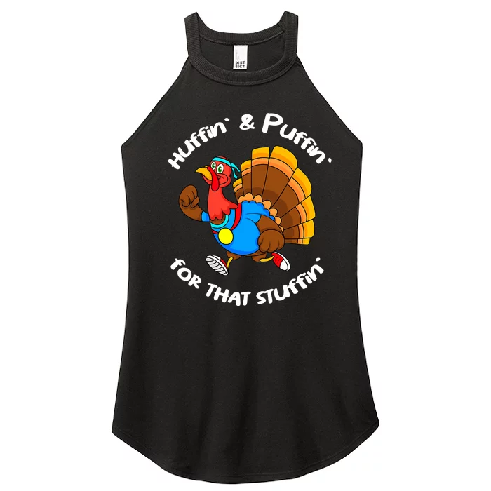 Turkey Trot 5k Funny Thanksgiving Day Race Women’s Perfect Tri Rocker Tank