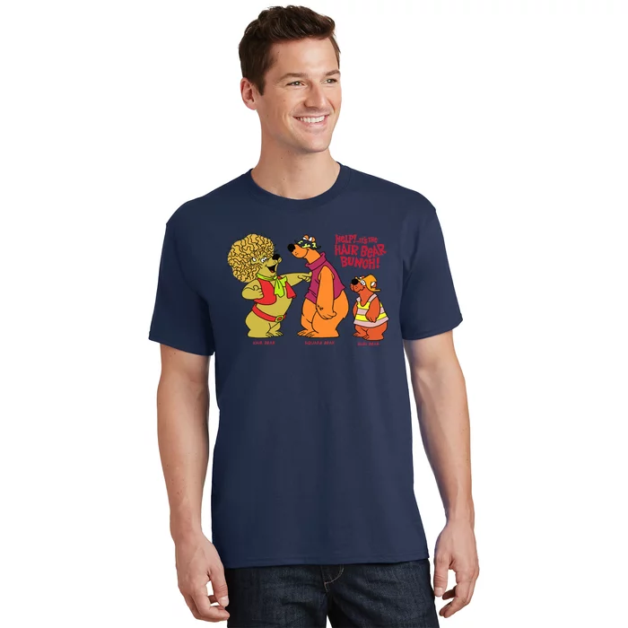 Tribute To 70s &Quot;Help! ... It&X27;S The Hair Bear Bunch!&Quot; Cartoon Serie T-Shirt