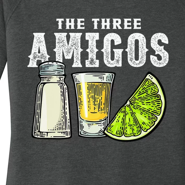 The Three Amigos Lime Salt Tequila Women's Perfect Tri Tunic Long Sleeve Shirt