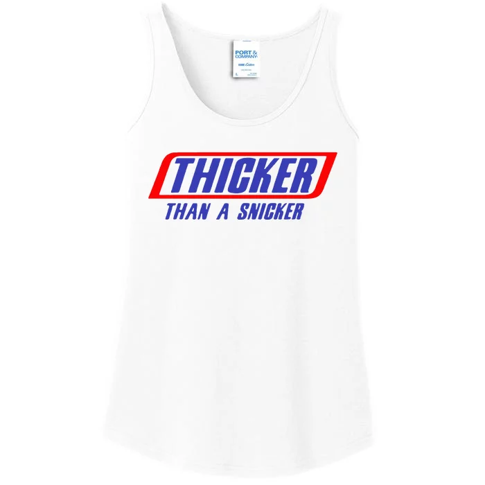 Thicker Than A Snicker Ladies Essential Tank