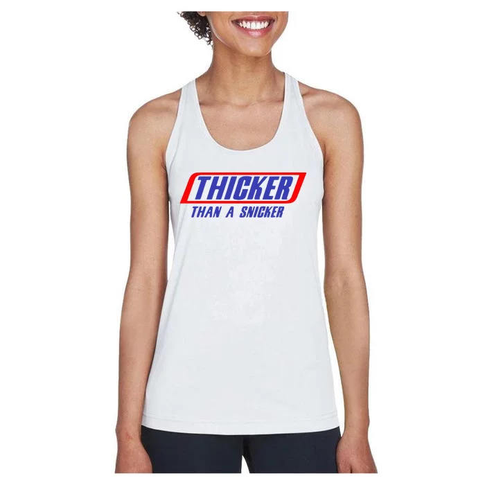 Thicker Than A Snicker Women's Racerback Tank