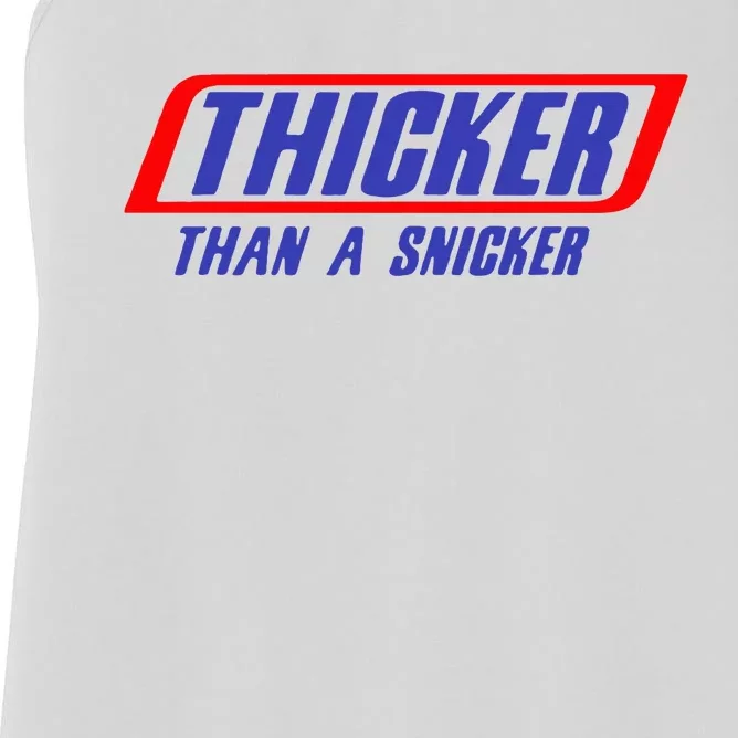 Thicker Than A Snicker Women's Racerback Tank