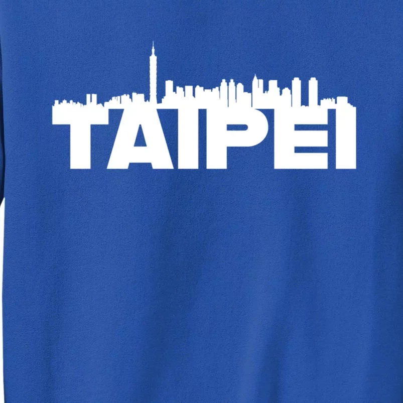 Taipei Taiwan Asia City Skyline Silhouette Outline Sketch Cute Gift Tall Sweatshirt