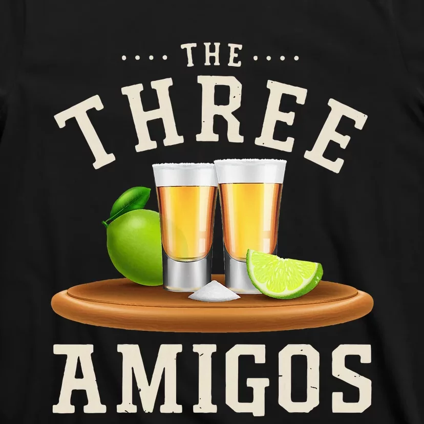 The Three Amigos Lime Salt Tequila Funny Cinco De Mayo Gifts T-Shirt