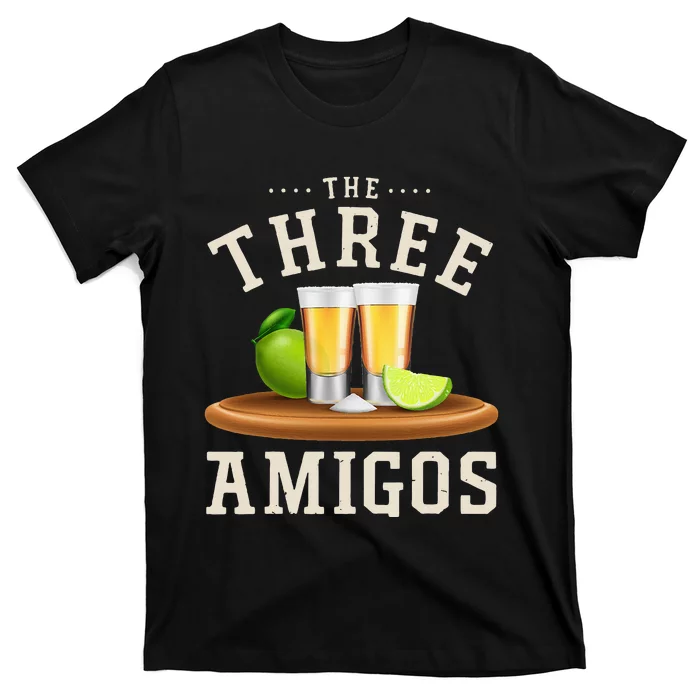 The Three Amigos Lime Salt Tequila Funny Cinco De Mayo Gifts T-Shirt