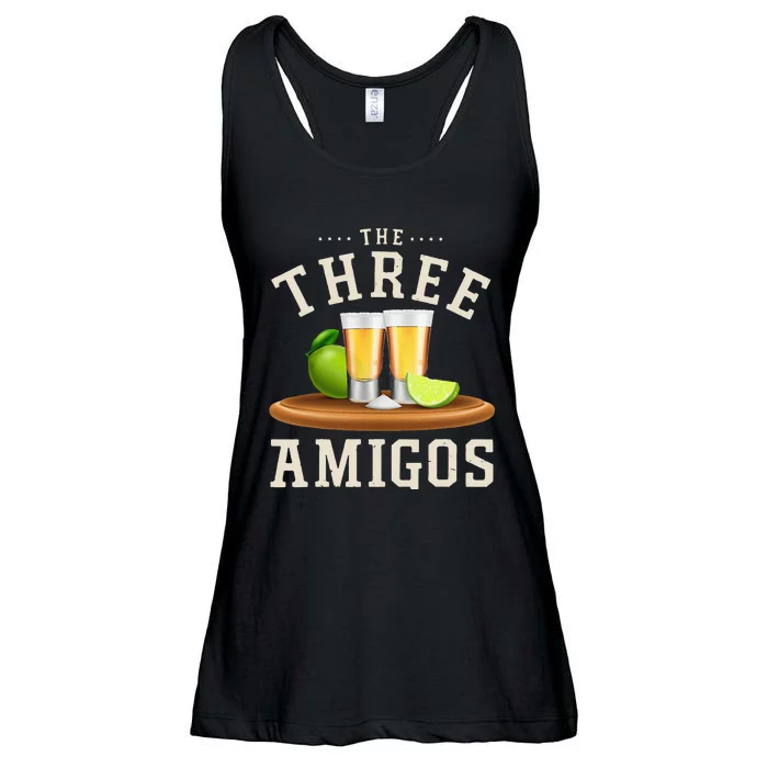 The Three Amigos Lime Salt Tequila Funny Cinco De Mayo Gifts Ladies Essential Flowy Tank