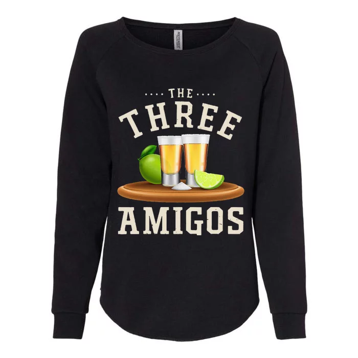 The Three Amigos Lime Salt Tequila Funny Cinco De Mayo Gifts Womens California Wash Sweatshirt