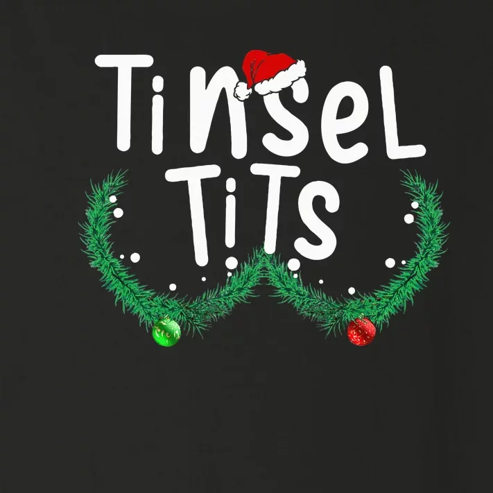 Tinsel Tits And Jingle Balls Funny Matching Christmas Couple Toddler Long Sleeve Shirt