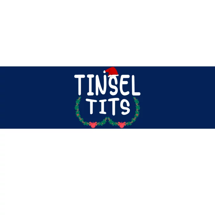 Tinsel Tits And Jingle Balls Funny Christmas Bumper Sticker