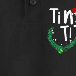 Tinsel Tits And Jingle Balls Funny Christmas Couple Dry Zone Grid Performance Polo