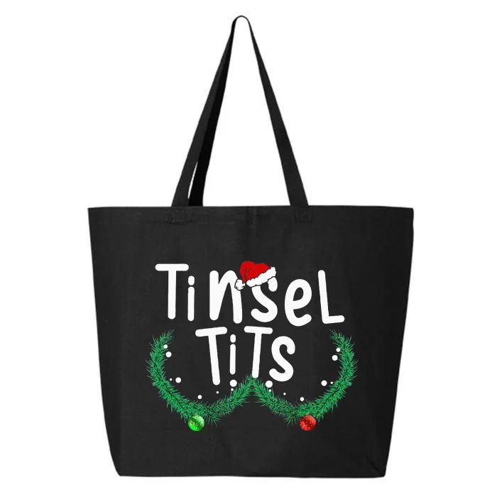 Tinsel Tits And Jingle Balls Funny Christmas Couple 25L Jumbo Tote