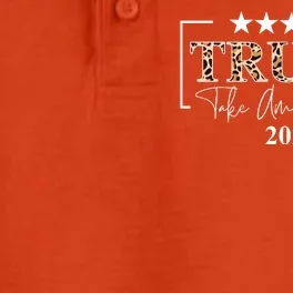 Trump Take America Back 2024 Cheetah Print Election Dry Zone Grid Performance Polo