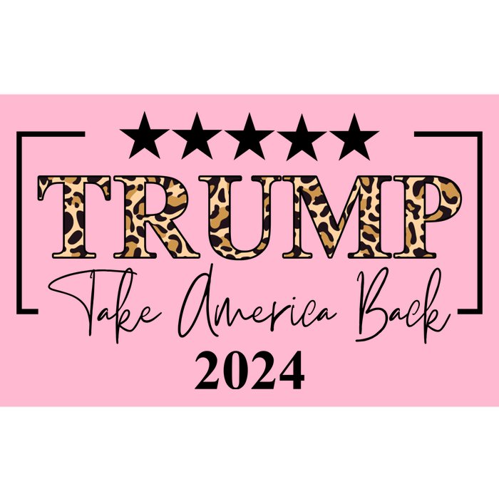 Trump Take America Back 2024 Cheetah Print Election Bumper Sticker