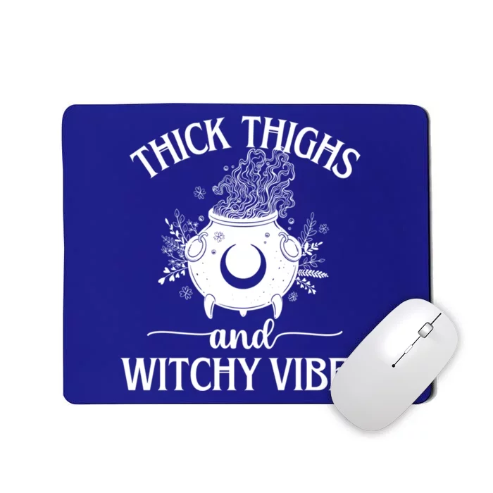 Thick Thighs And Witchy Vibes Halloween Cute Gift Mousepad