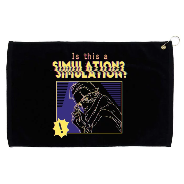 This This A Simulation Grommeted Golf Towel