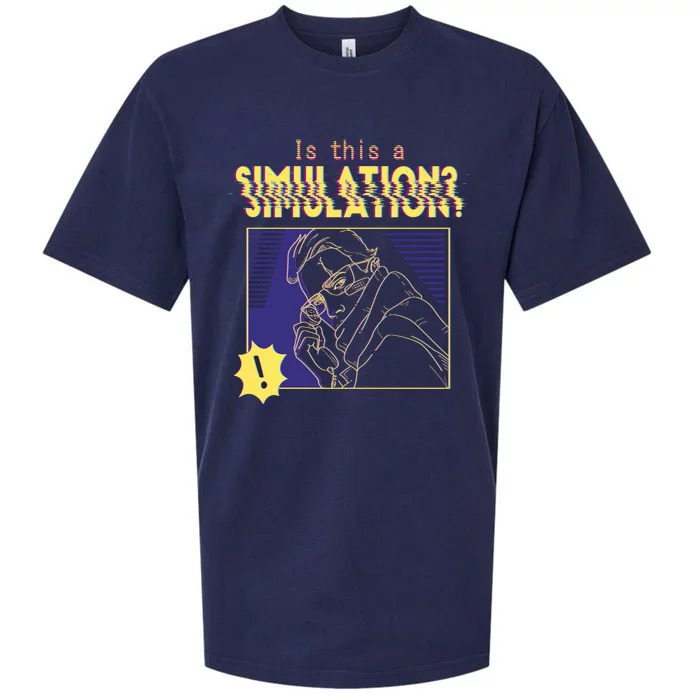 This This A Simulation Sueded Cloud Jersey T-Shirt