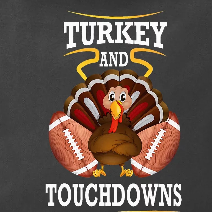 Thanksgiving Turkey And Touchdowns Football Zip Tote Bag