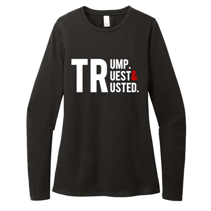 Trump Truest And Trusted Pro Trump Supporter 2024 Womens CVC Long Sleeve Shirt