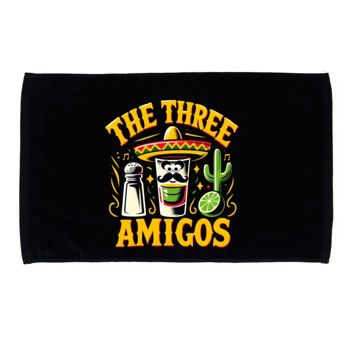 The Three Amigos Tequila Salt Shots Cinco De Mayo Day 2024 Cute Gift Microfiber Hand Towel