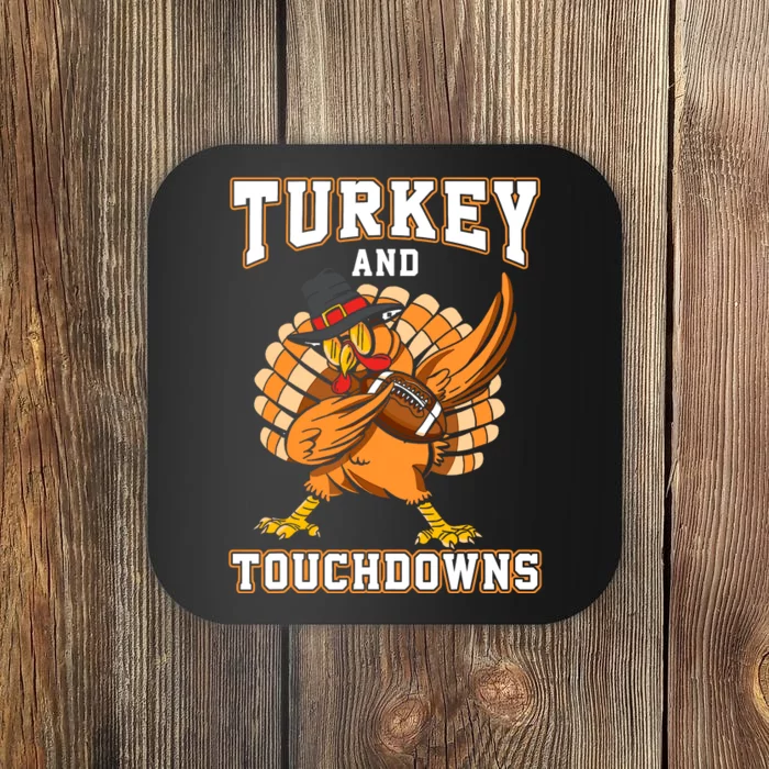 Thanksgiving Turkey And Touchdowns Football Coaster