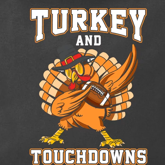 Thanksgiving Turkey And Touchdowns Football Zip Tote Bag