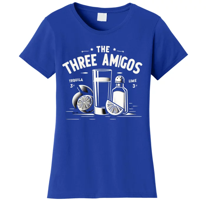 The Three Amigos Tequila Salt Lime Shots Cinco De Mayo Day Gift Women's T-Shirt