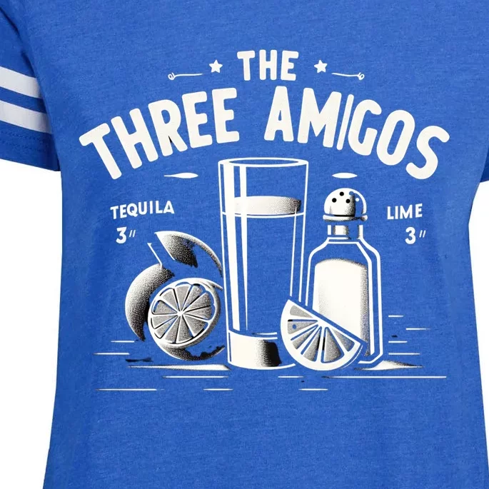 The Three Amigos Tequila Salt Lime Shots Cinco De Mayo Day Gift Enza Ladies Jersey Football T-Shirt